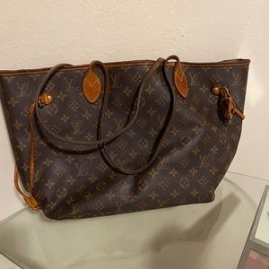 SOLD - Louis Vuitton Neverfull Tote MM Brown Canvas Monogram Pre-Owned